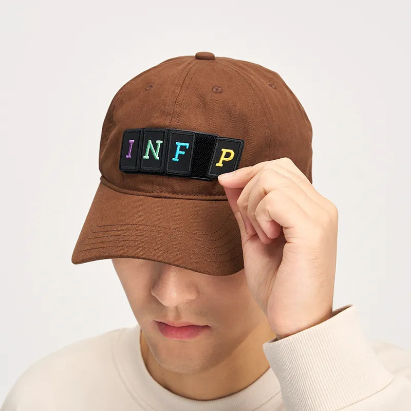 MBTI Hat | Customizable Dad Hat with Velcro Letter Patches