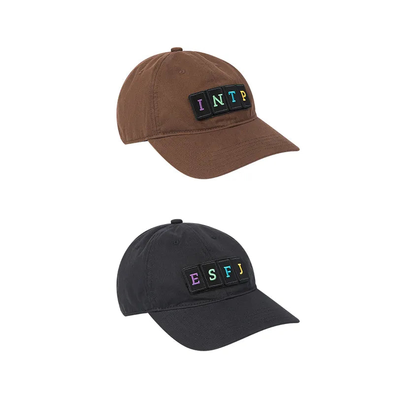 MBTI Hat | Customizable Dad Hat with Velcro Letter Patches