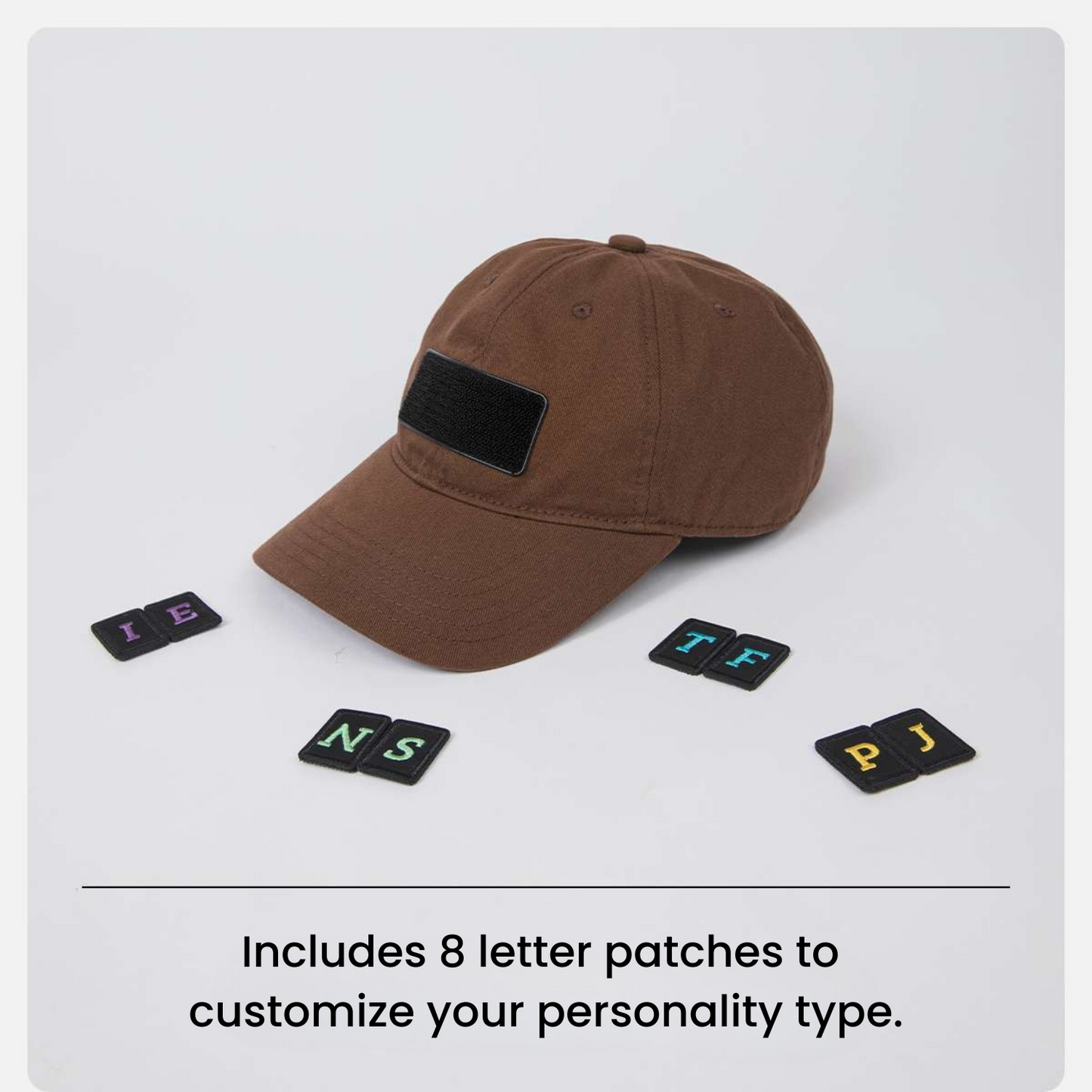 MBTI Hat | Customizable Dad Hat with Velcro Letter Patches