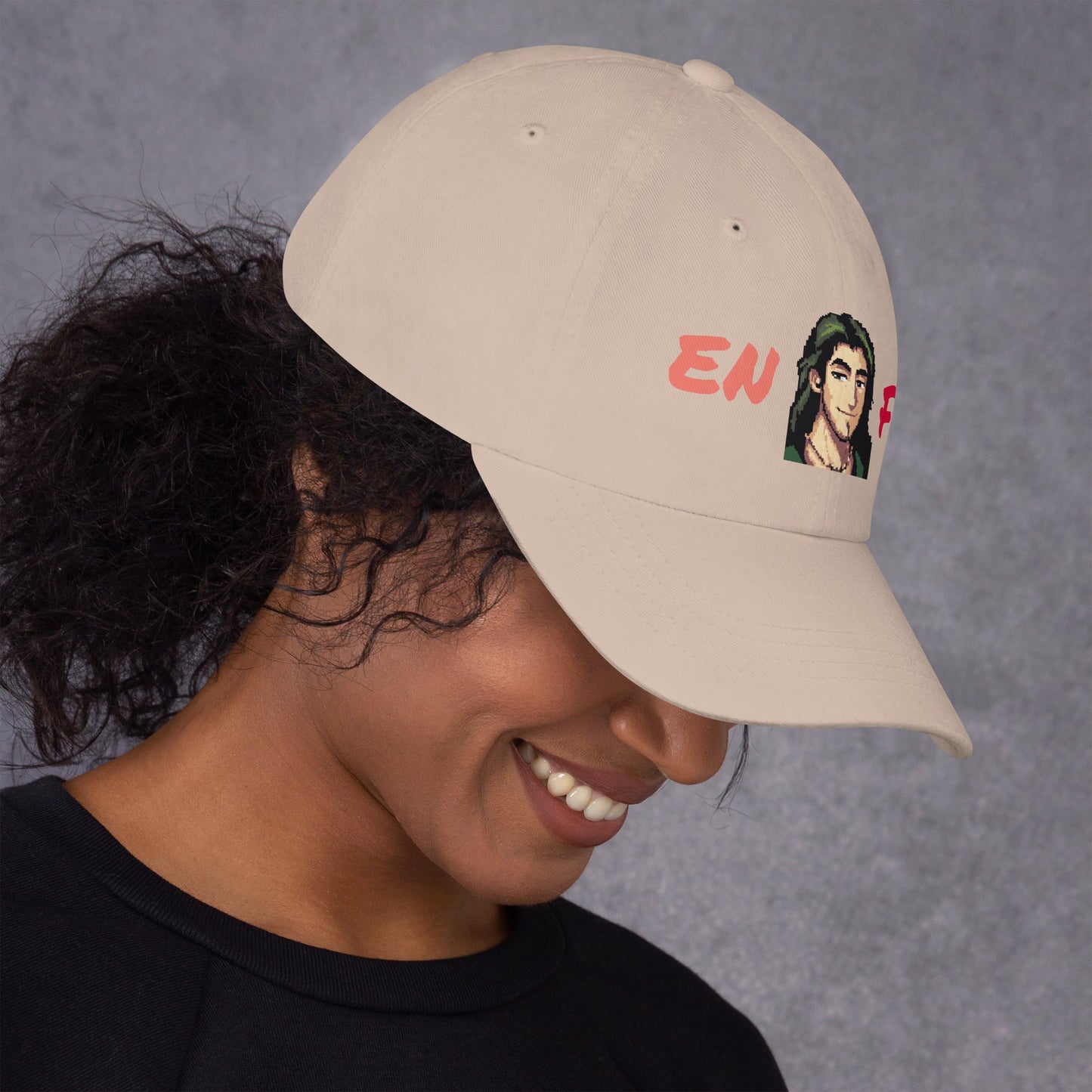 ENFJ Male Pixel Art Embroidered Dad Hat - MindGem
