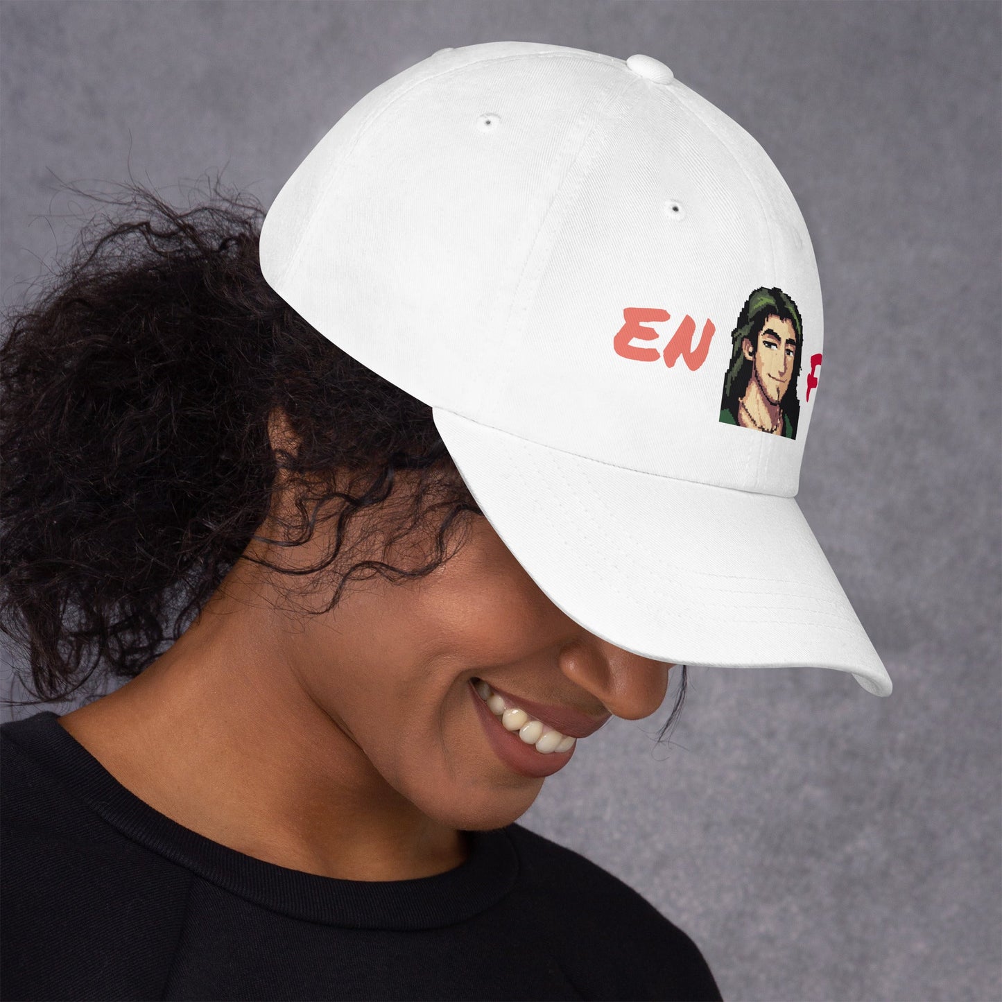 ENFJ Male Pixel Art Embroidered Dad Hat - MindGem