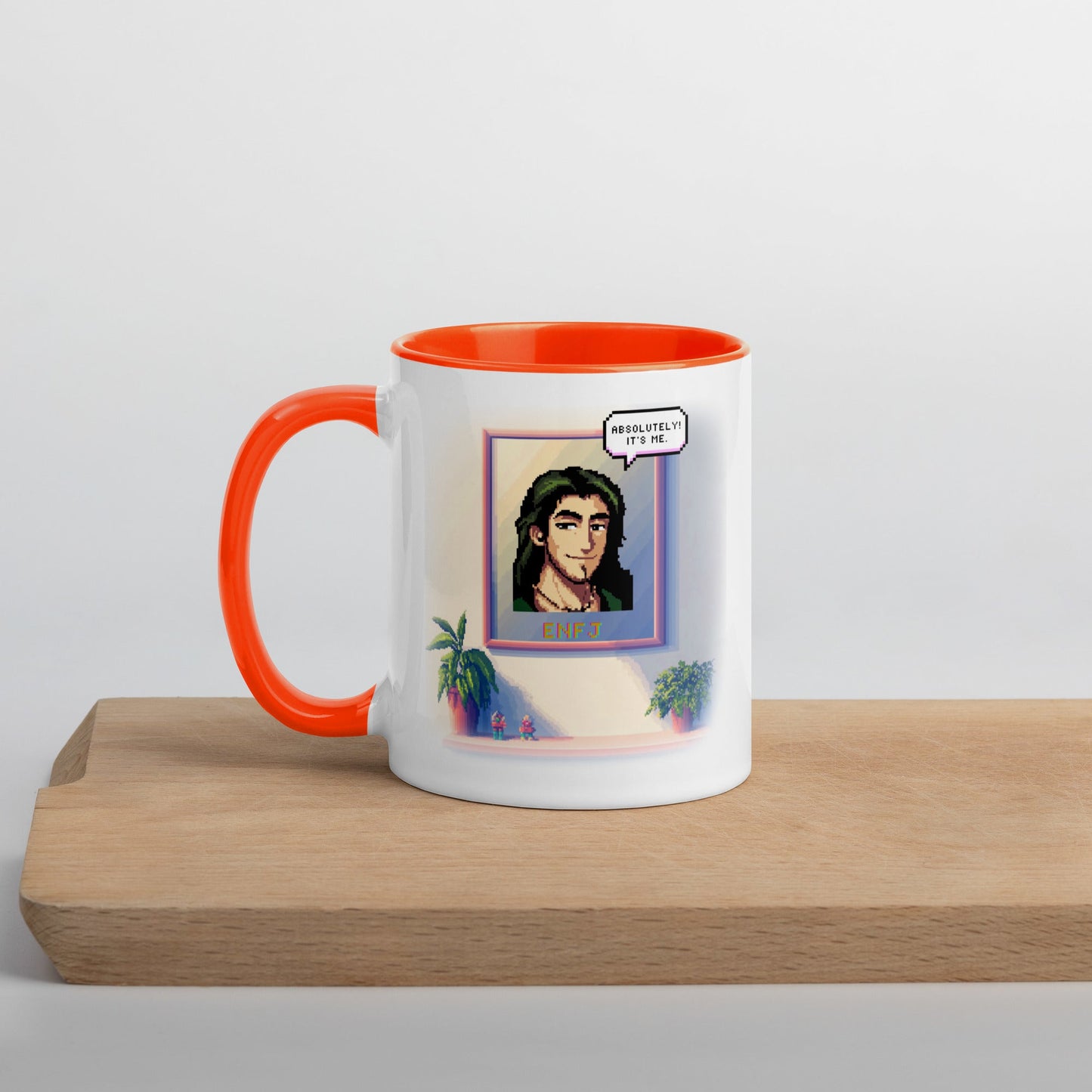 ENFJ Male Pixel Art Mug | "Inner Mirror" | Reflect Your True Self - MindGem