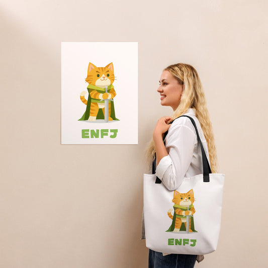 ENFJ Tote Bag | The Personality Cats Tote | MBTI Accessories - MindGem