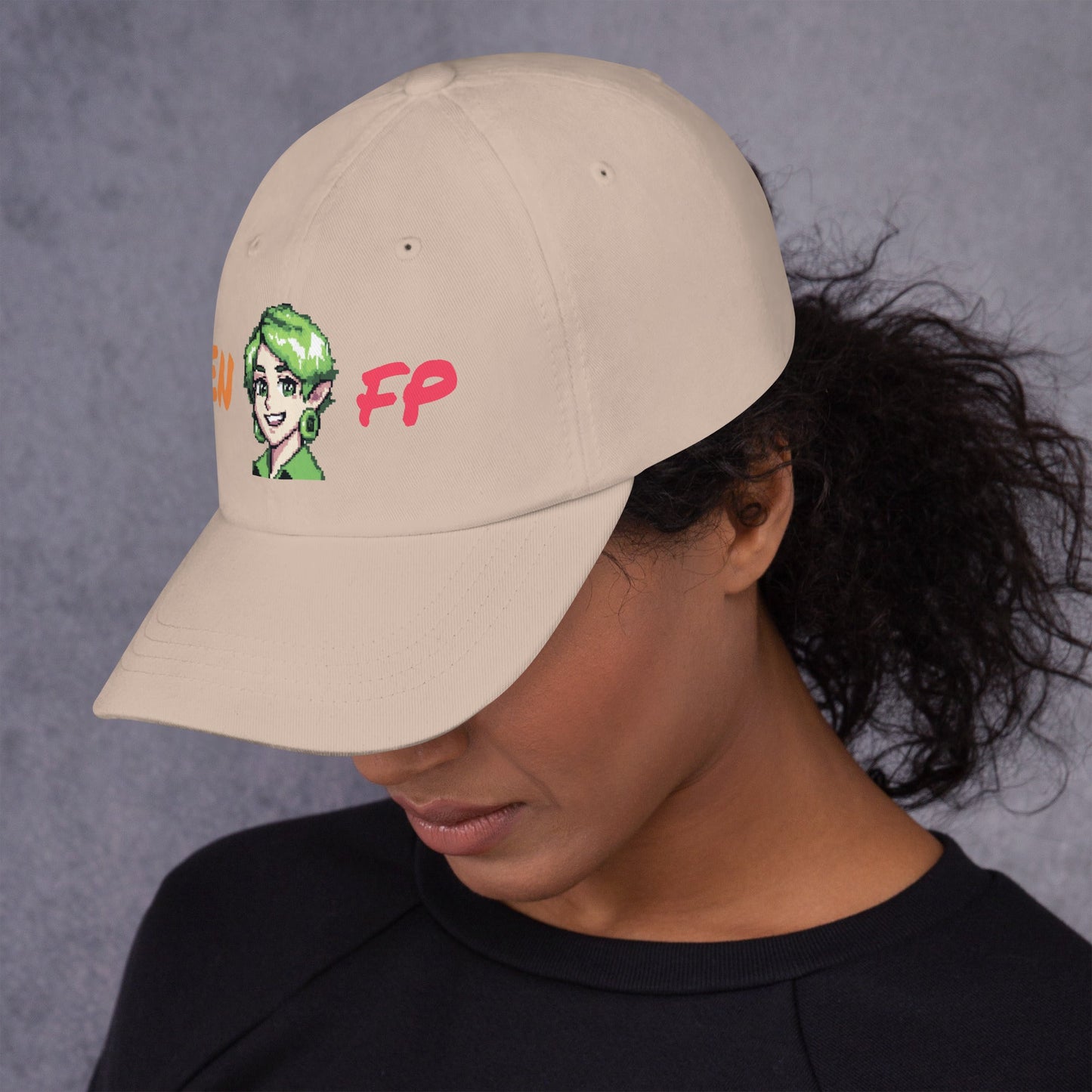 ENFP Female Pixel Art Embroidered Dad Hat - MindGem