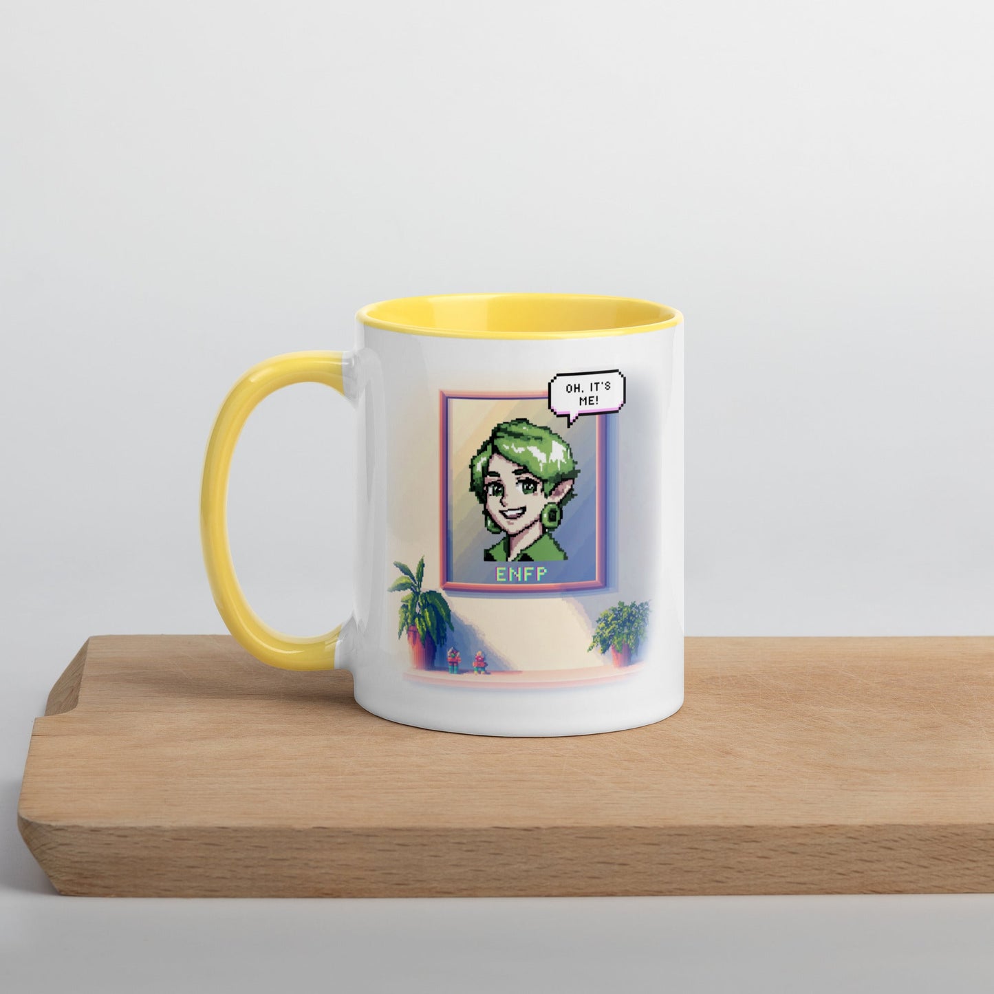 ENFP Female Pixel Art Mug | "Inner Mirror" | Reflect Your True Self - MindGem