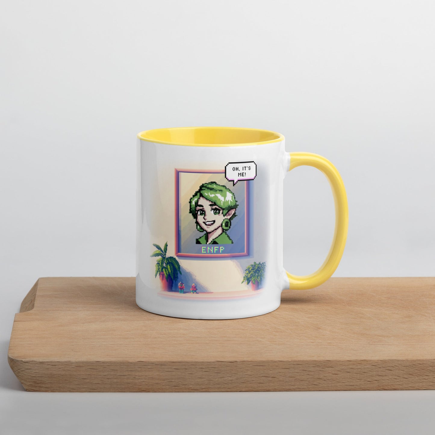 ENFP Female Pixel Art Mug | "Inner Mirror" | Reflect Your True Self - MindGem