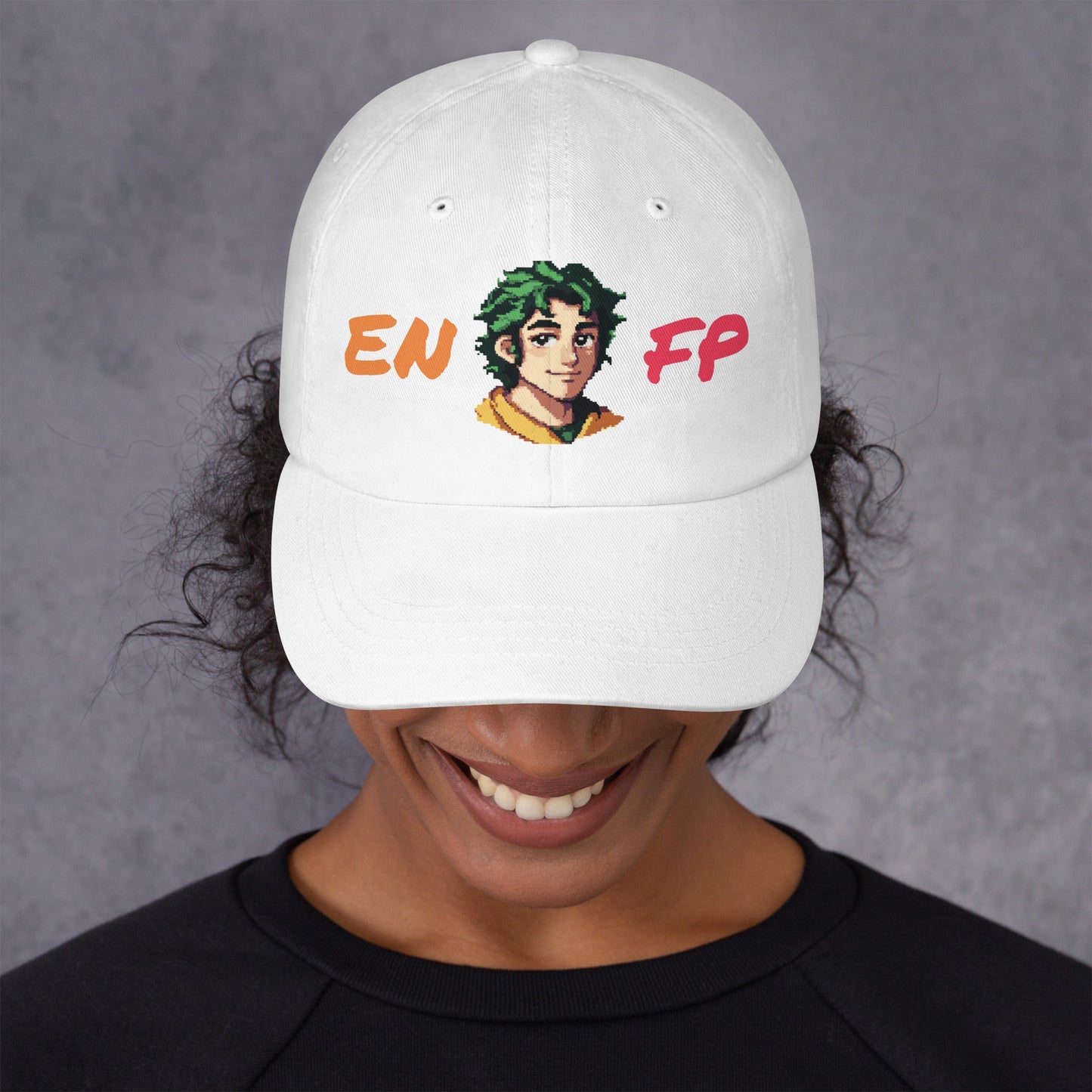 ENFP Male Pixel Art Embroidered Dad Hat - MindGem