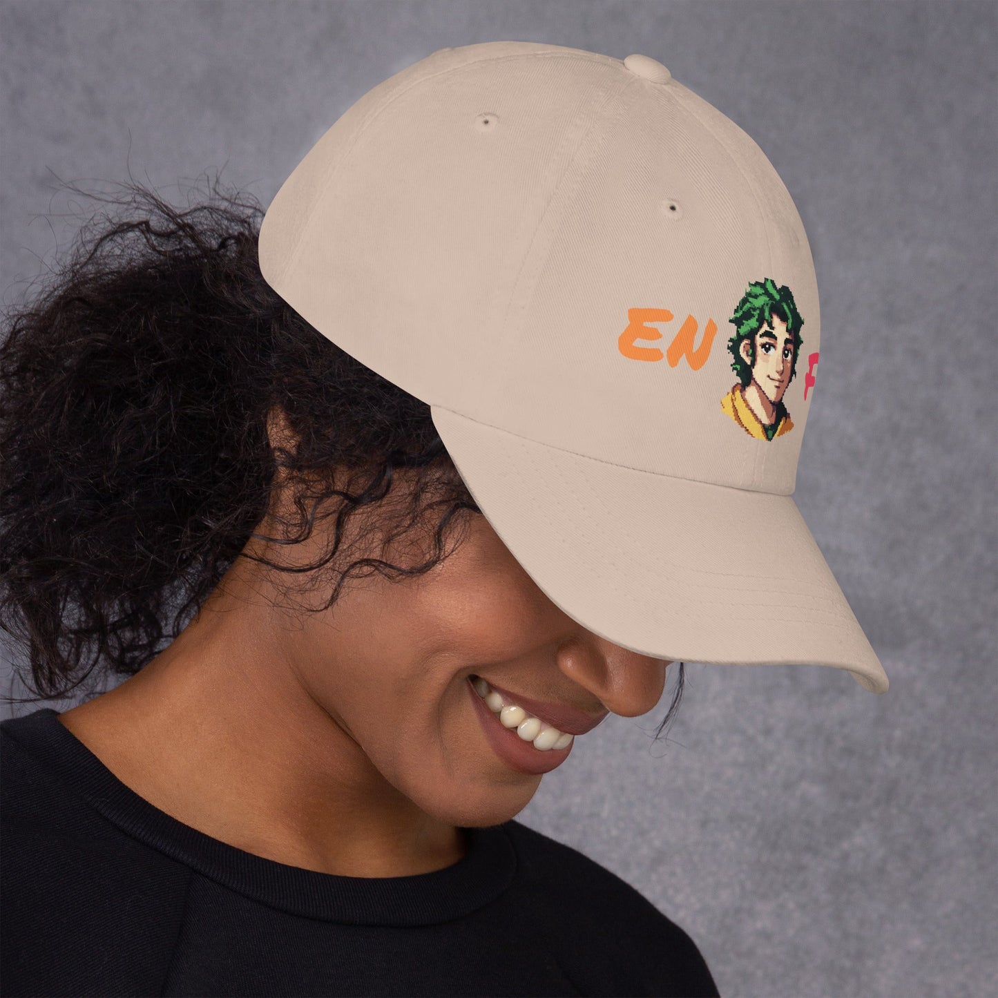 ENFP Male Pixel Art Embroidered Dad Hat - MindGem