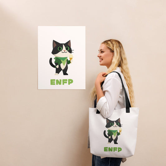 ENFP Tote Bag | The Personality Cats Tote | MBTI Accessories - MindGem