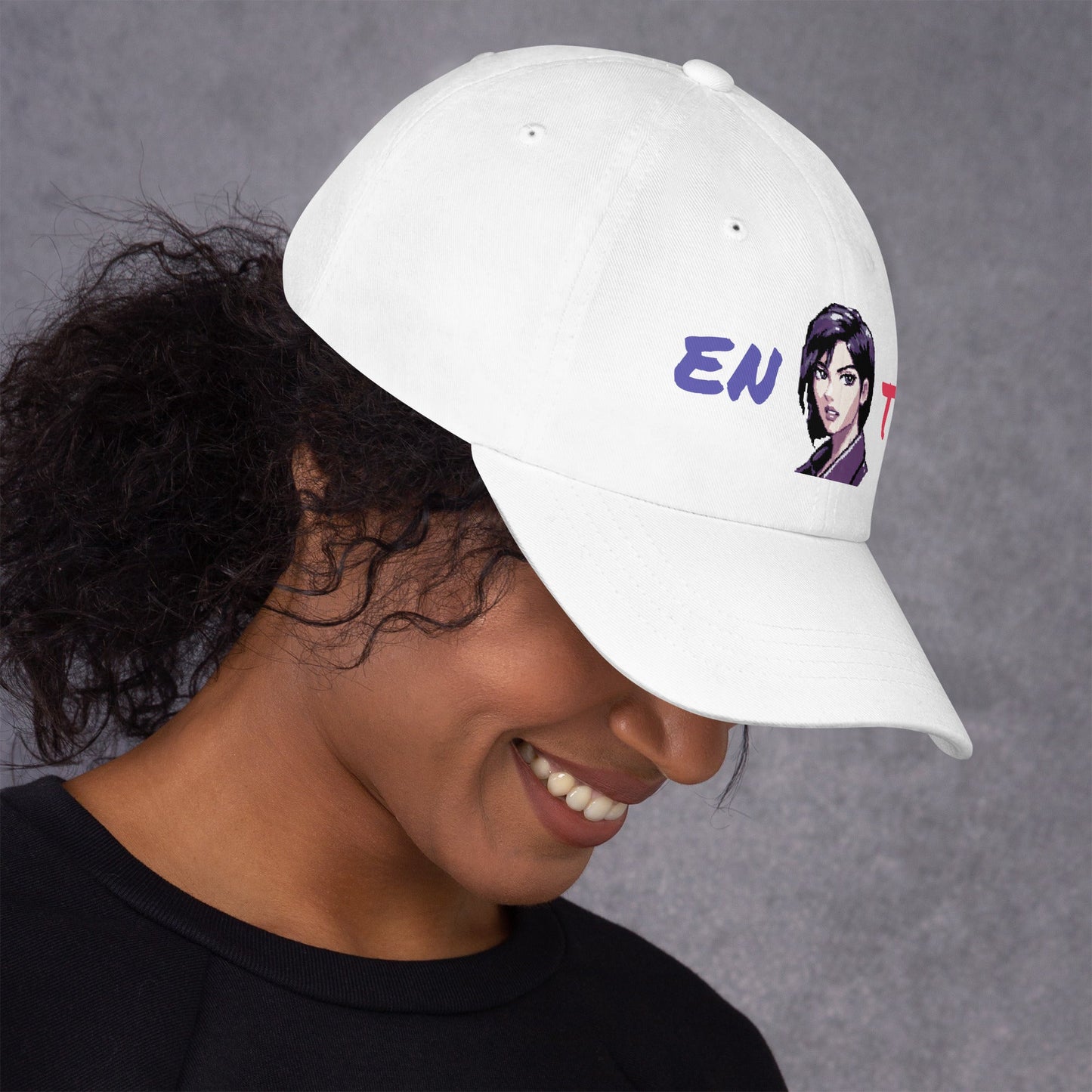 ENTJ Female Pixel Art Embroidered Dad Hat - MindGem
