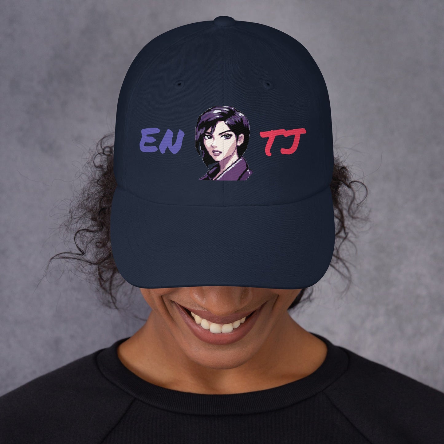 ENTJ Female Pixel Art Embroidered Dad Hat - MindGem