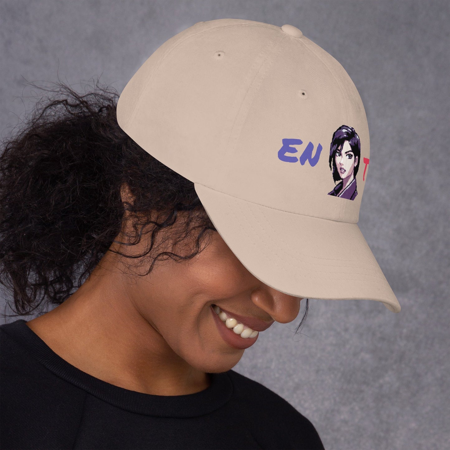 ENTJ Female Pixel Art Embroidered Dad Hat - MindGem