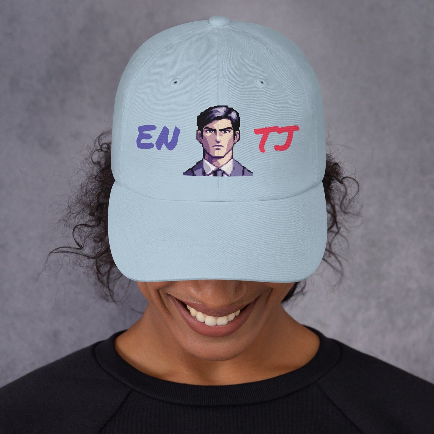 ENTJ Male Pixel Art Embroidered Dad Hat - MindGem