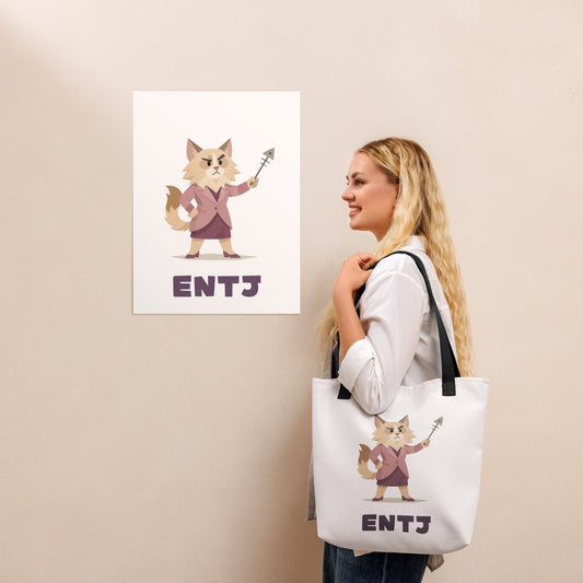 ENTJ Tote Bag | The Personality Cats Tote | MBTI Accessories - MindGem