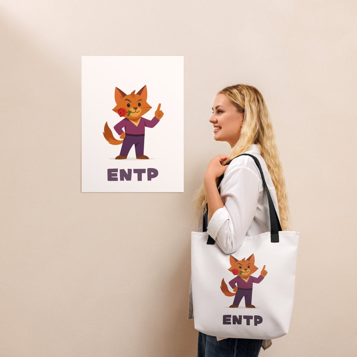 ENTP Tote Bag | The Personality Cats Tote | MBTI Accessories - MindGem