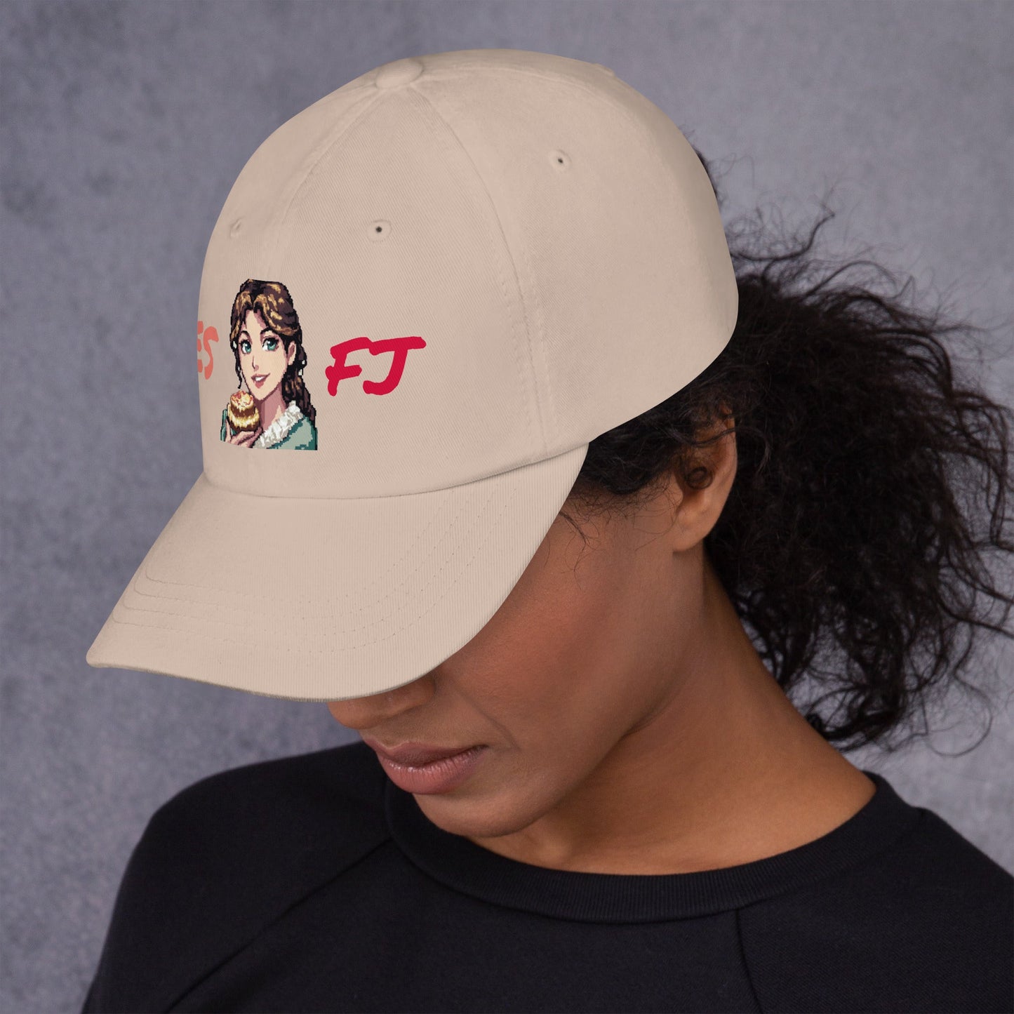ESFJ Female Pixel Art Embroidered Dad Hat - MindGem