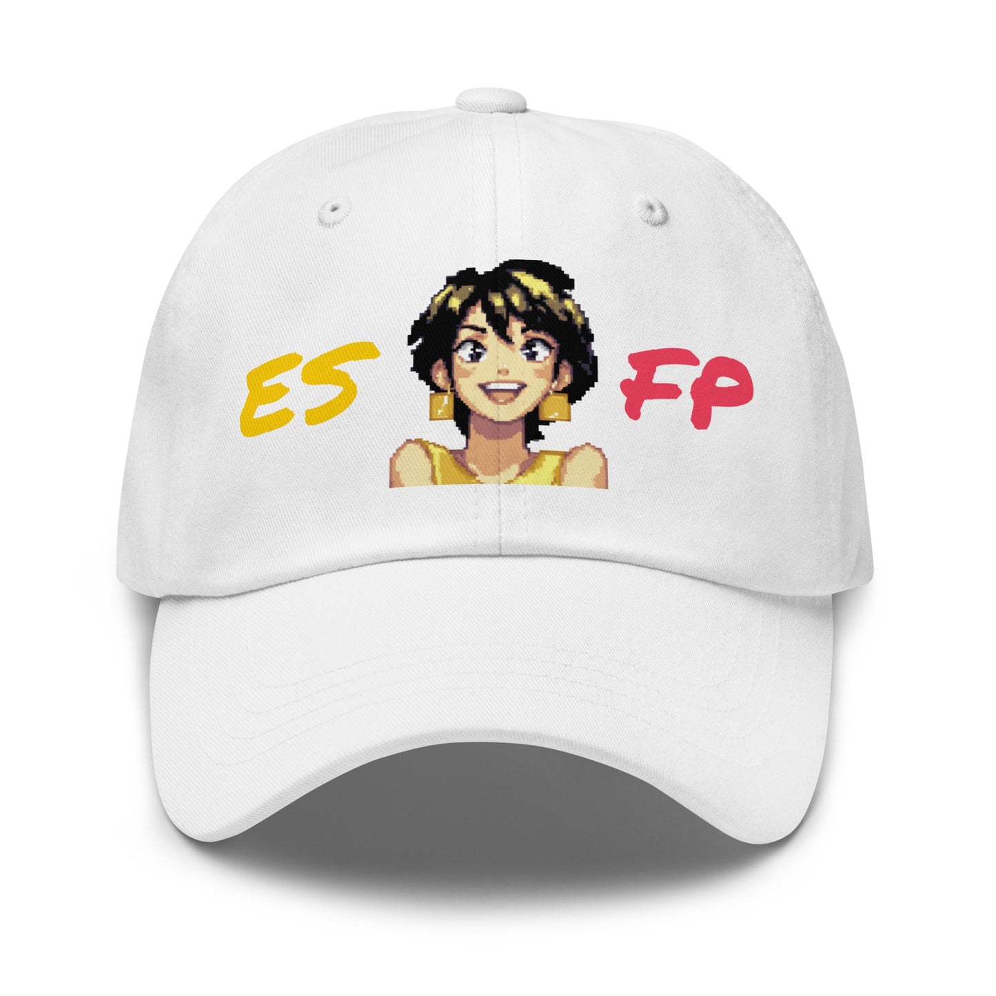 ESFP Female Pixel Art Embroidered Dad Hat - MindGem