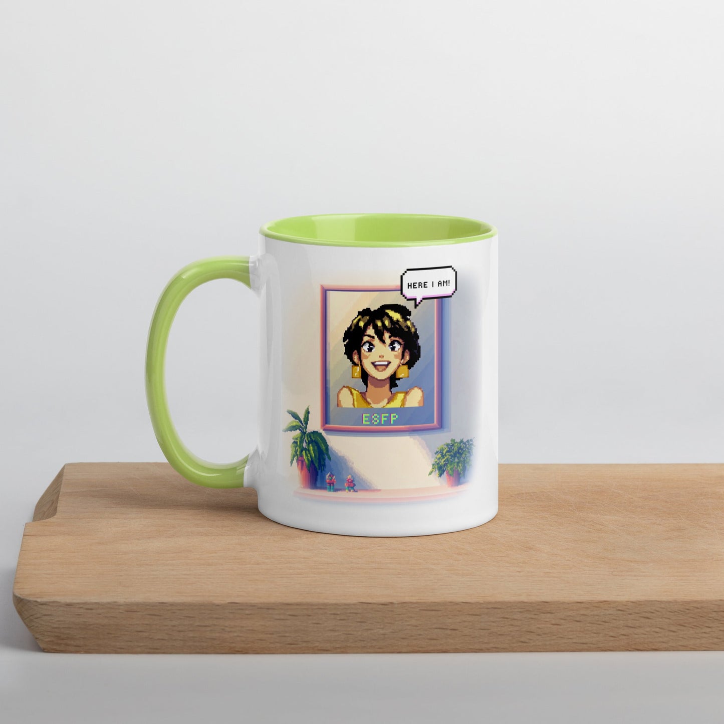 ESFP Female Pixel Art Mug | "Inner Mirror" | Reflect Your True Self - MindGem