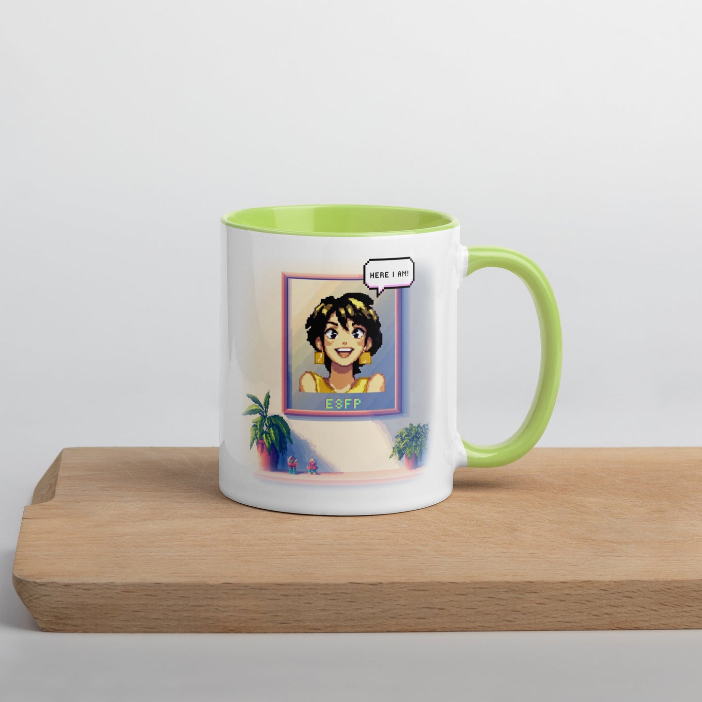 ESFP Female Pixel Art Mug | "Inner Mirror" | Reflect Your True Self - MindGem