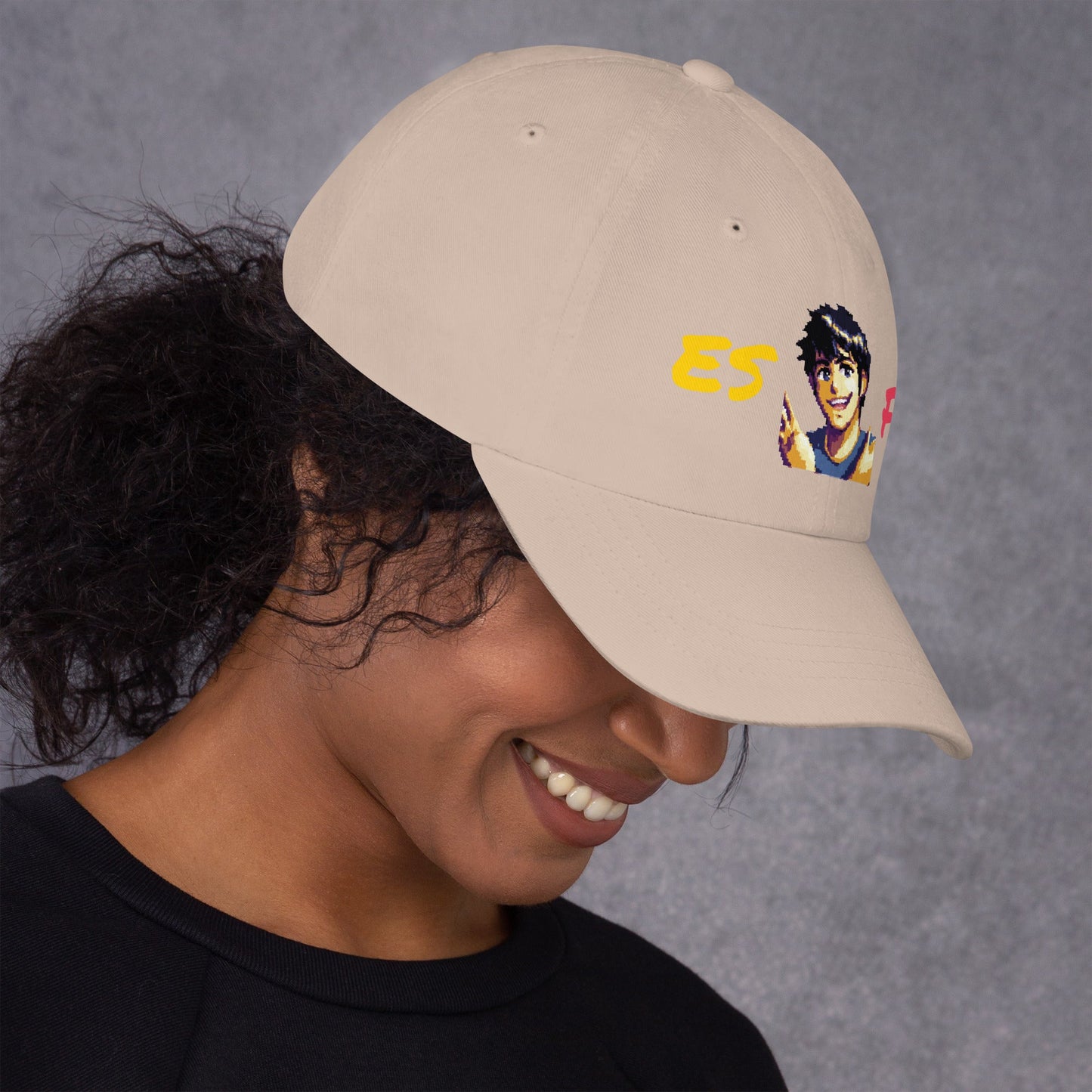 ESFP Male Pixel Art Embroidered Dad Hat - MindGem