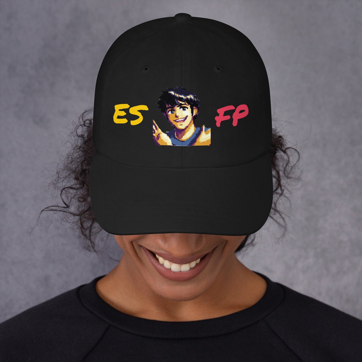 ESFP Male Pixel Art Embroidered Dad Hat - MindGem