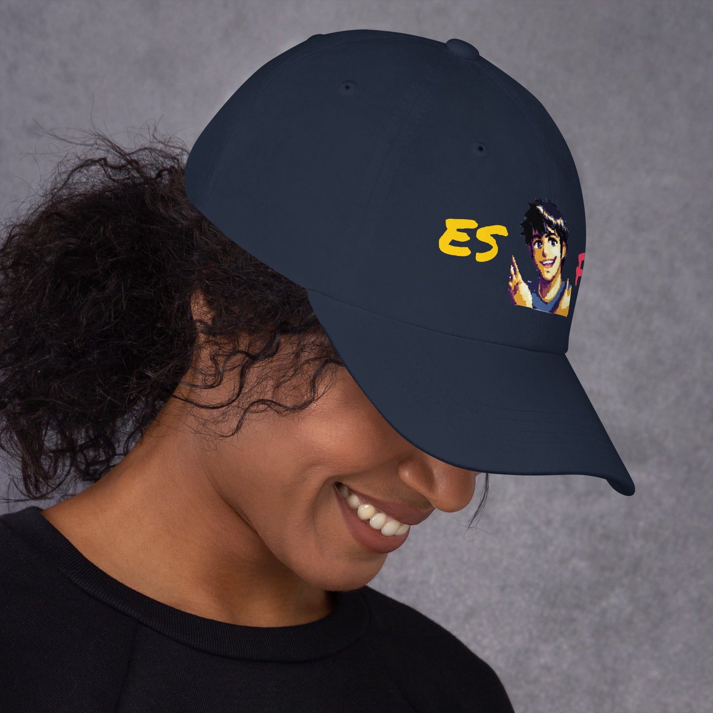ESFP Male Pixel Art Embroidered Dad Hat - MindGem