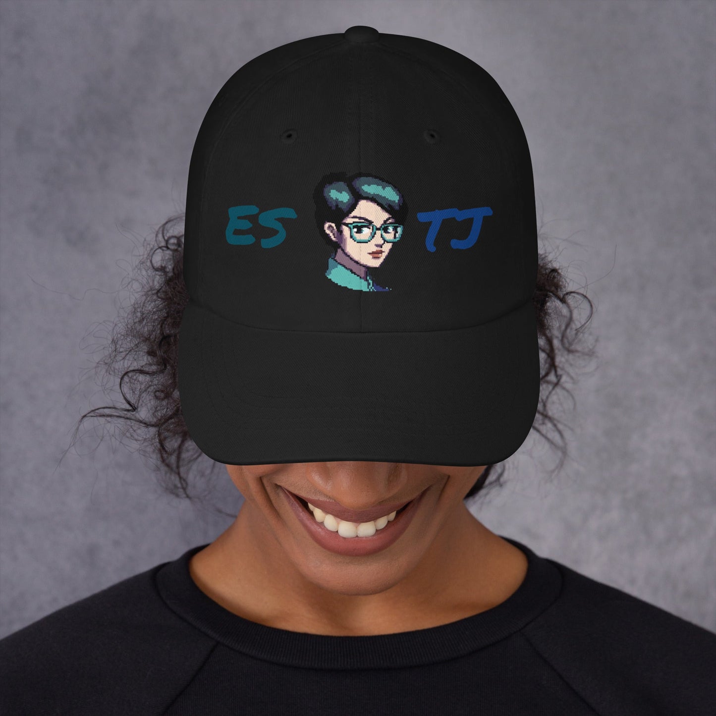 ESTJ Female Pixel Art Embroidered Dad Hat - MindGem