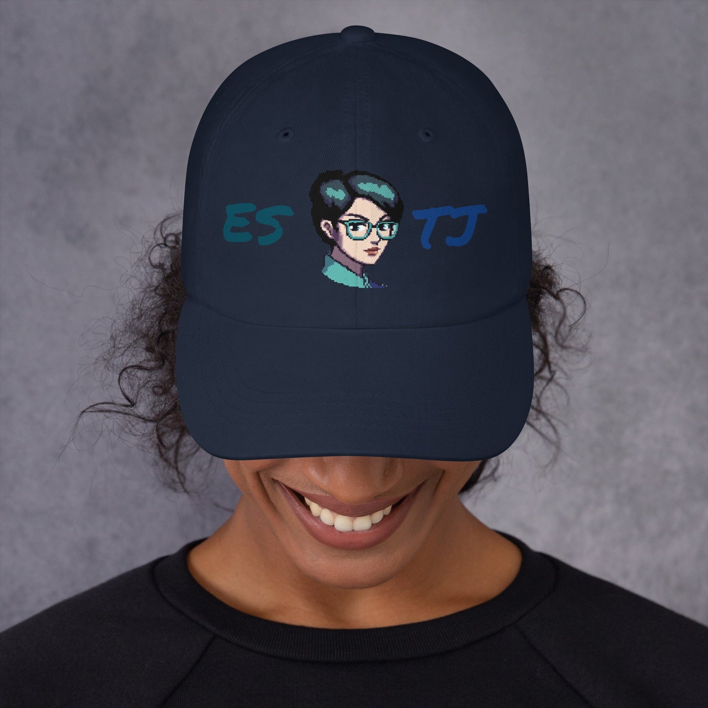ESTJ Female Pixel Art Embroidered Dad Hat - MindGem