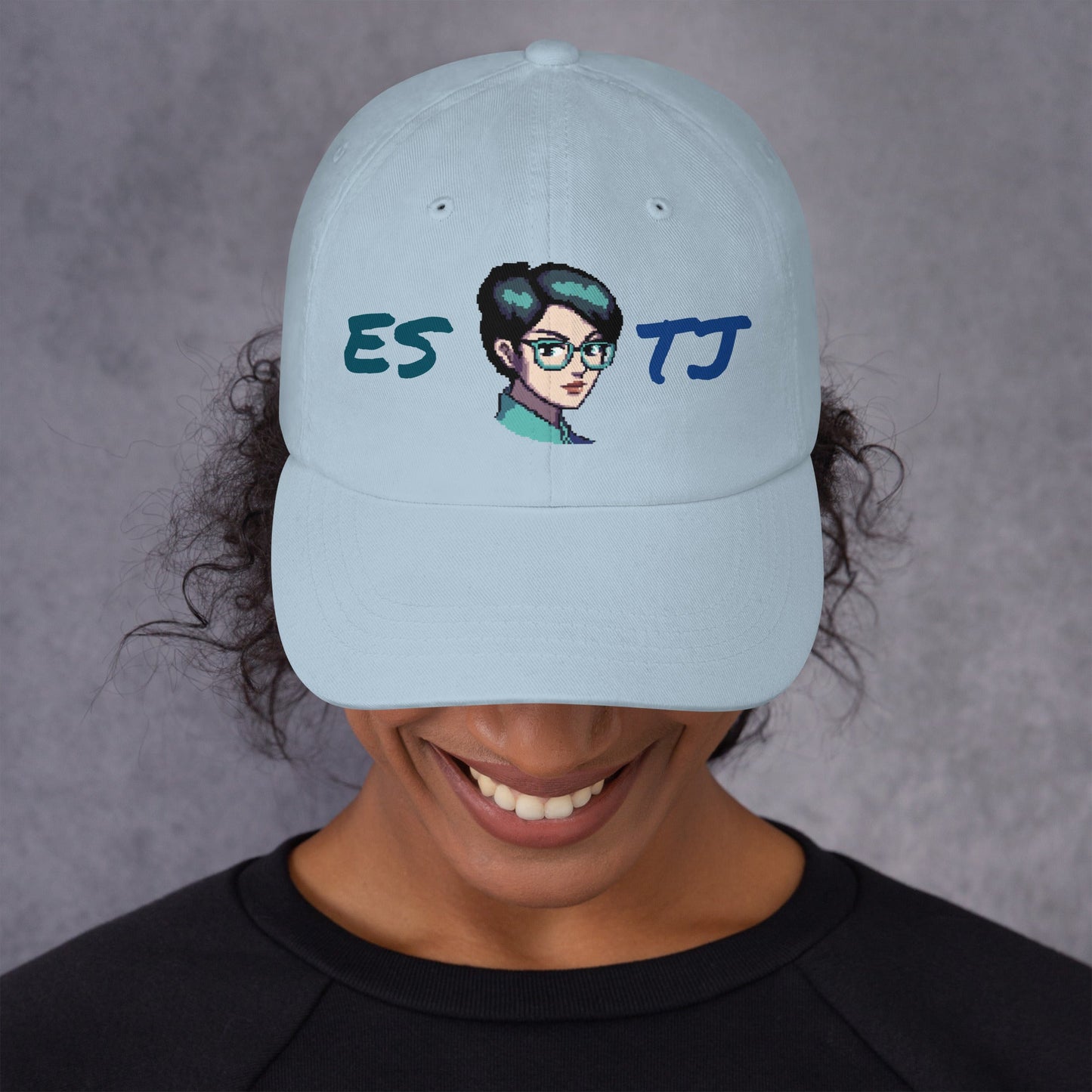 ESTJ Female Pixel Art Embroidered Dad Hat - MindGem
