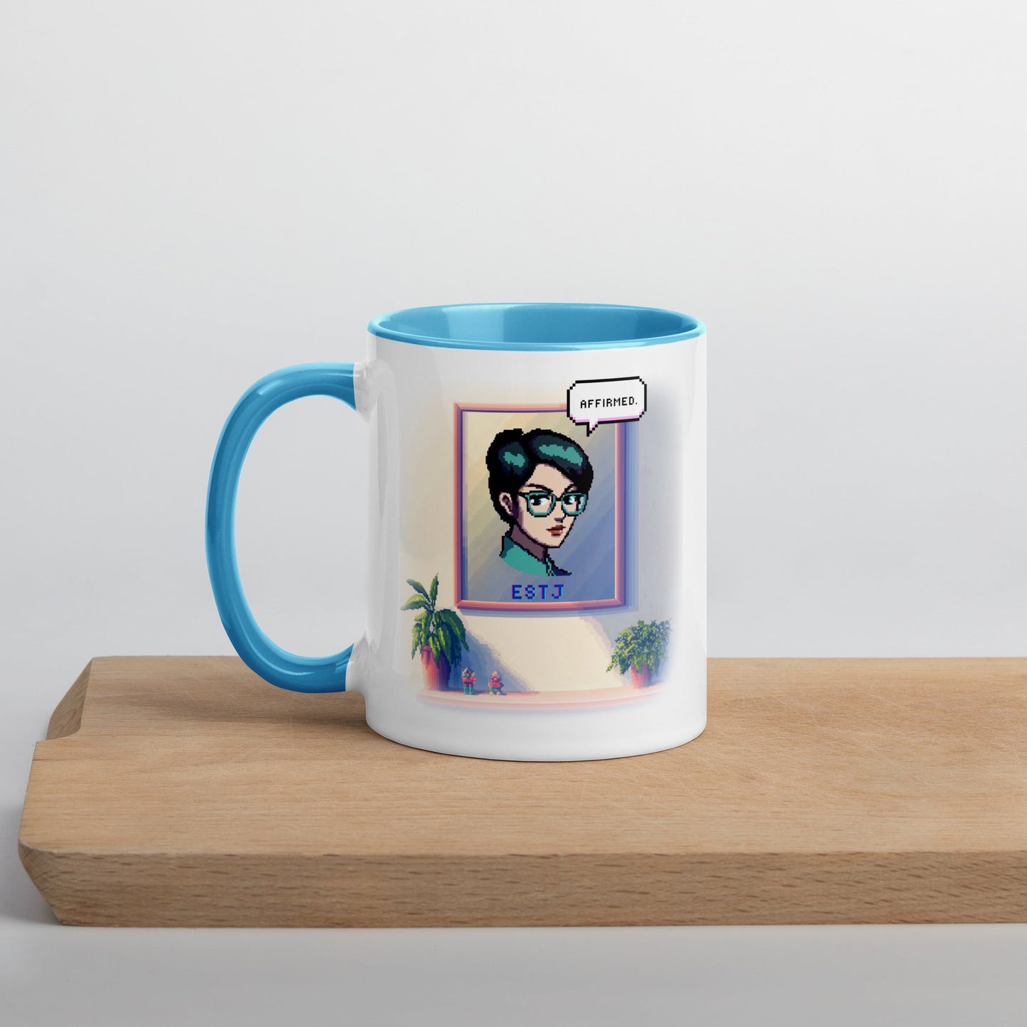 ESTJ Female Pixel Art Mug | "Inner Mirror" | Reflect Your True Self - MindGem