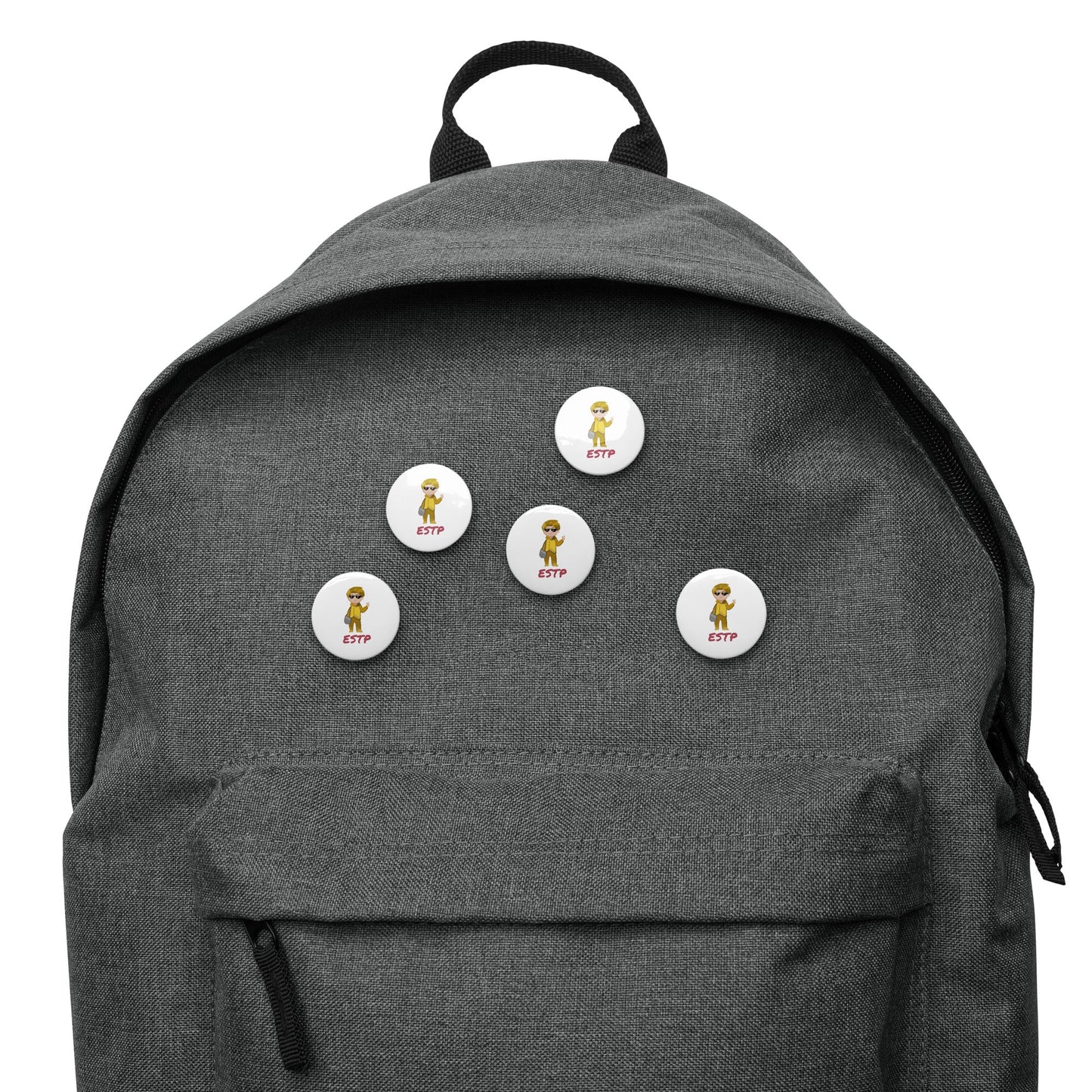 ESTP Pixel Art Pin Button Set: The Energetic Entrepreneur (5 - Pack) - MindGem