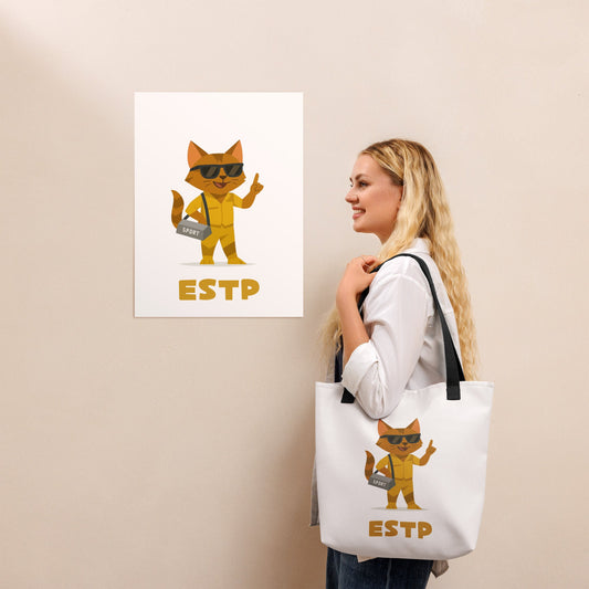ESTP Tote Bag | The Personality Cats Tote | MBTI Accessories - MindGem