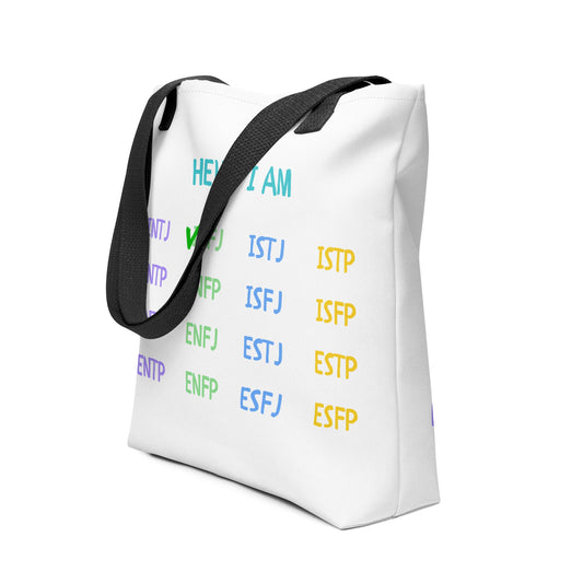 "Hello I Am" MBTI Personality Tote Bag - MindGem