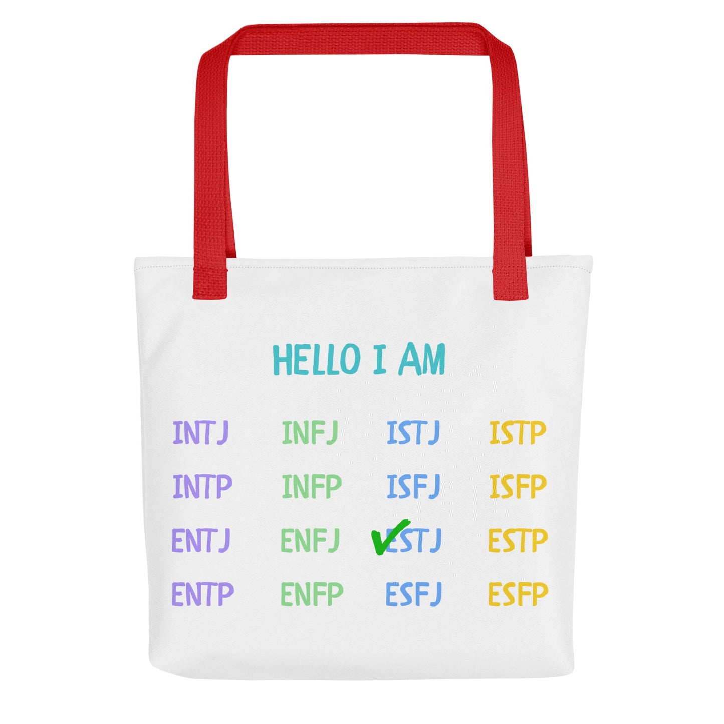 "Hello I Am" MBTI Personality Tote Bag - MindGem