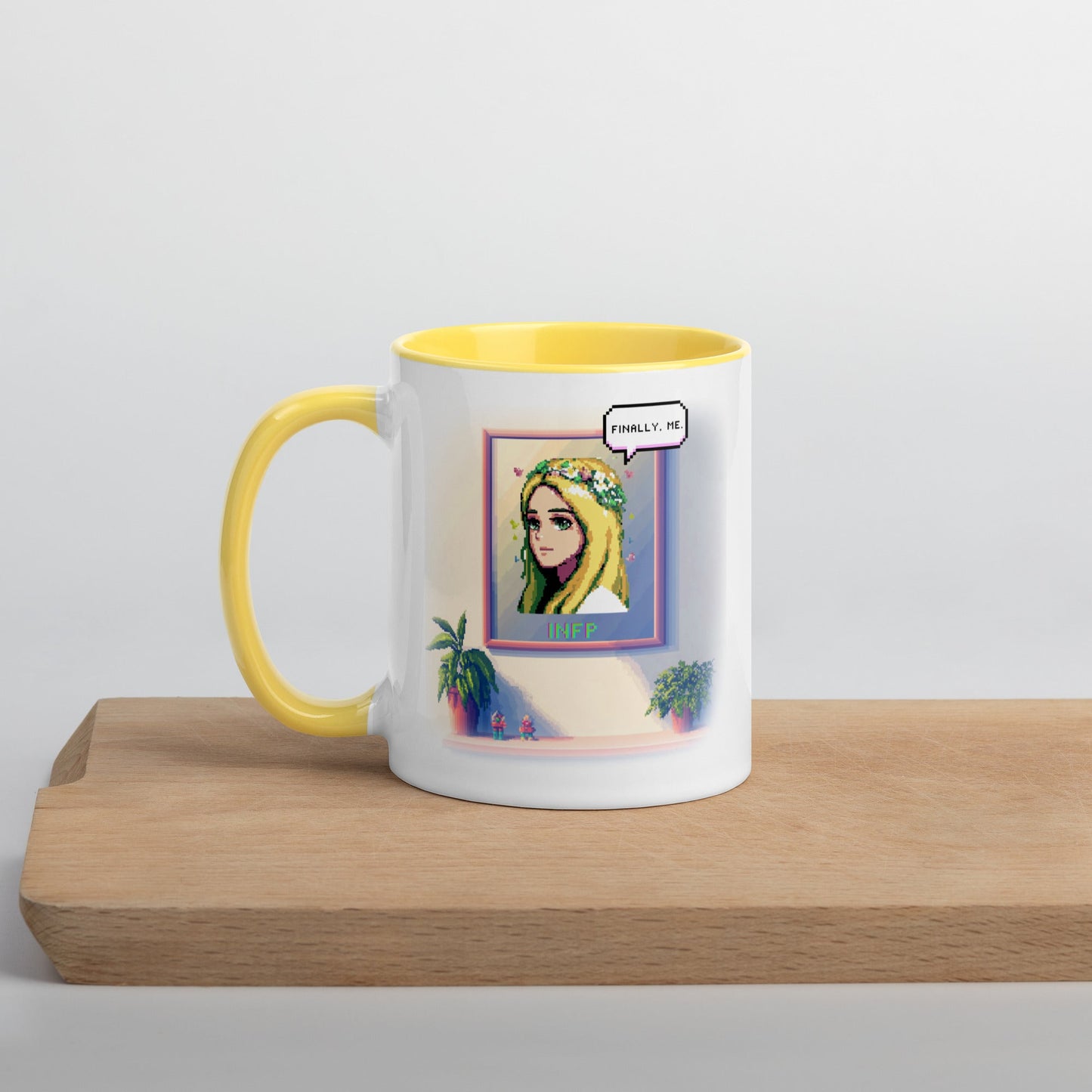 INFP Female Pixel Art Mug | "Inner Mirror" | Reflect Your True Self - MindGem