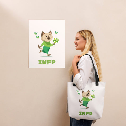 INFP Tote Bag | The Personality Cats Tote | MBTI Accessories - MindGem