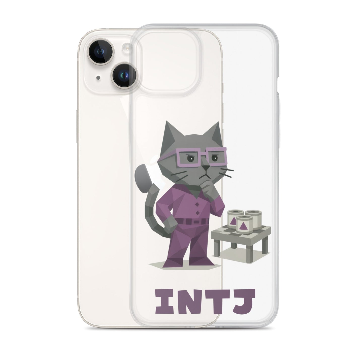 INTJ iPhone Case | The Personality Cats Case | MBTI Accessories - MindGem
