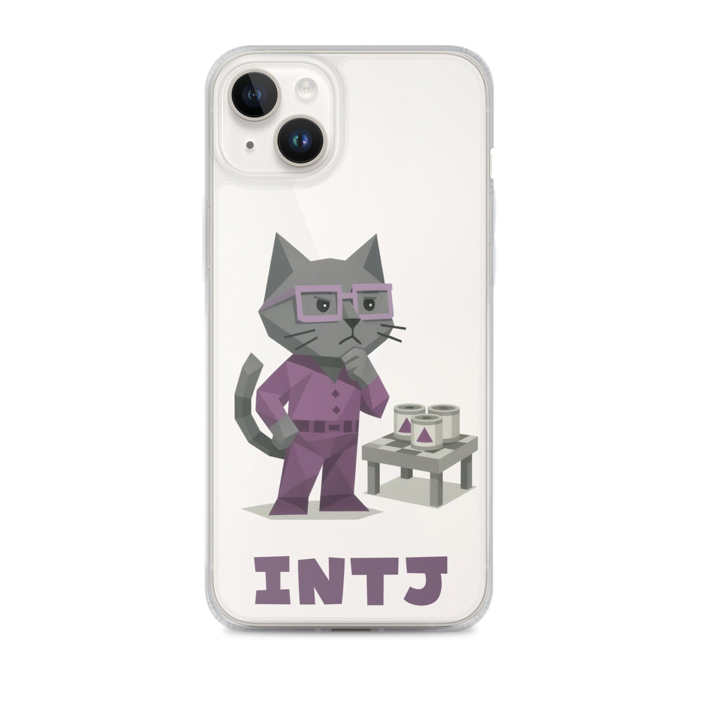 INTJ iPhone Case | The Personality Cats Case | MBTI Accessories - MindGem