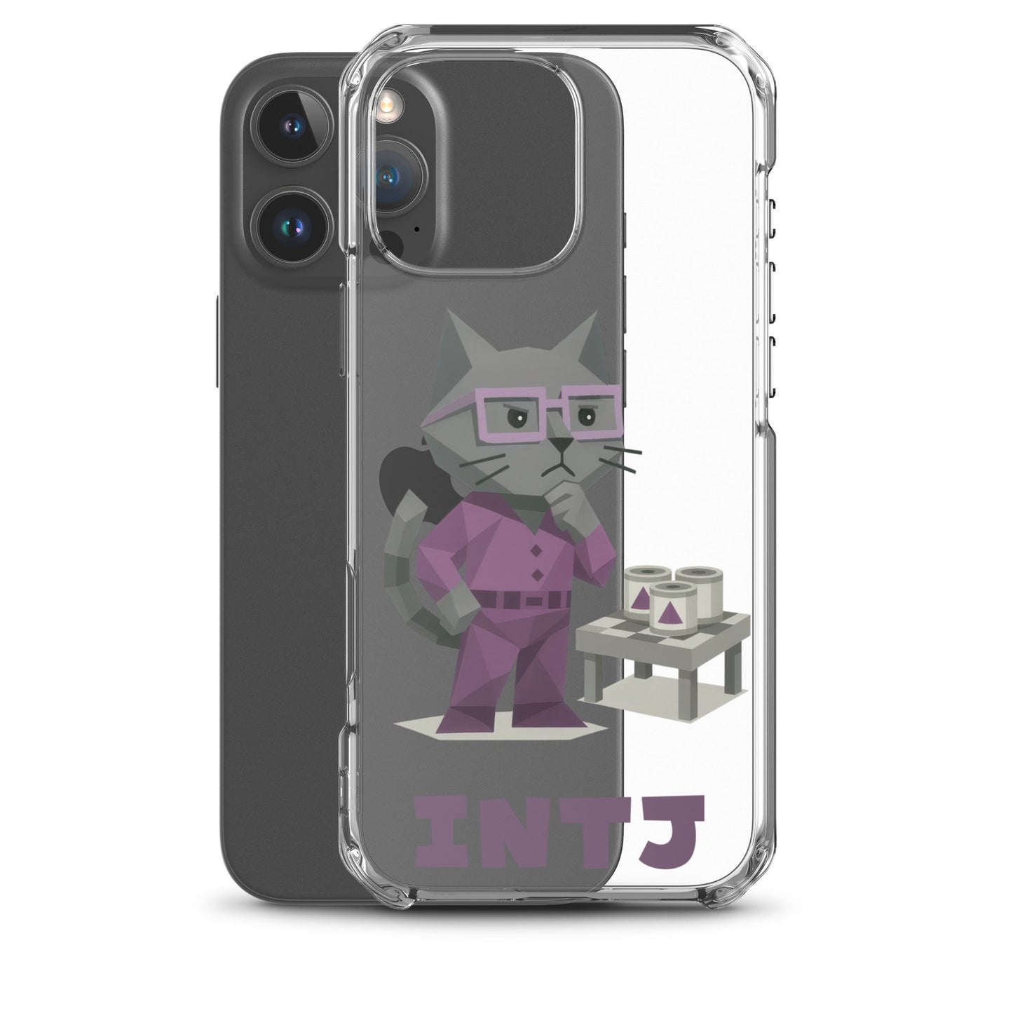 INTJ iPhone Case | The Personality Cats Case | MBTI Accessories - MindGem