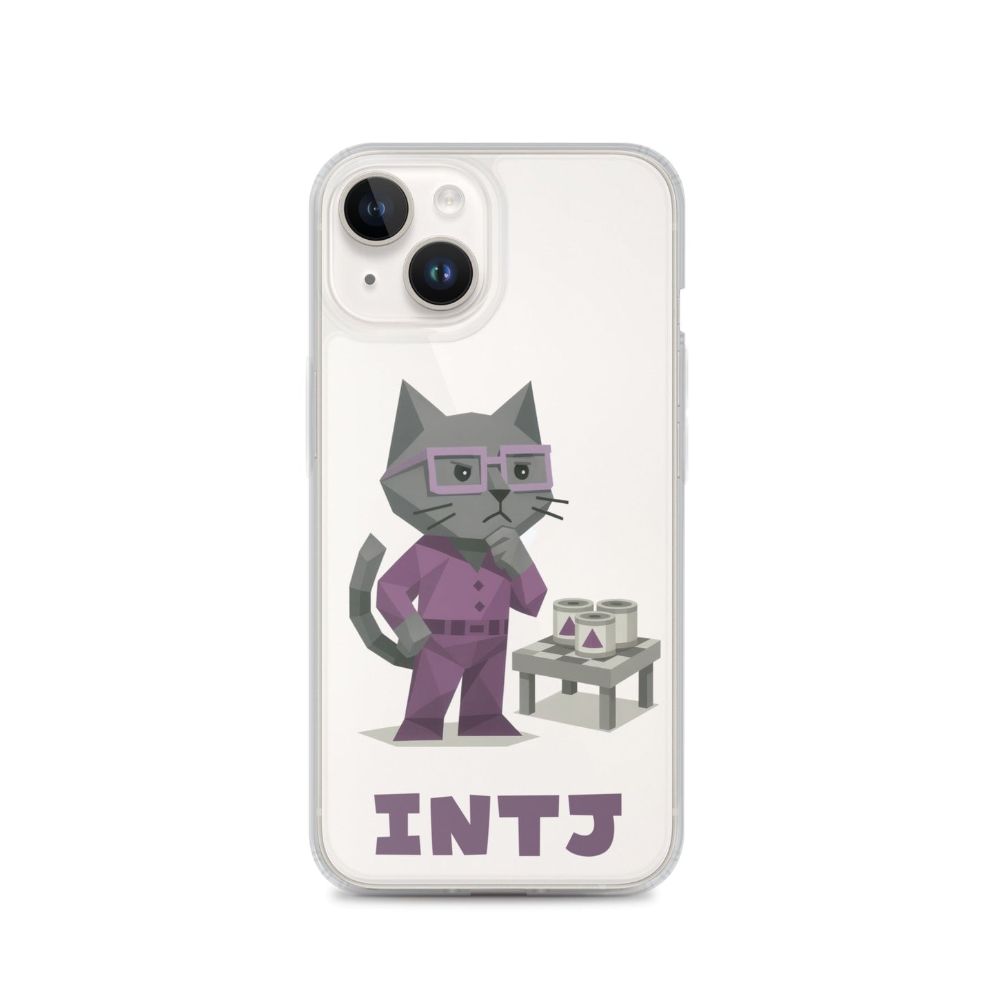 INTJ iPhone Case | The Personality Cats Case | MBTI Accessories - MindGem