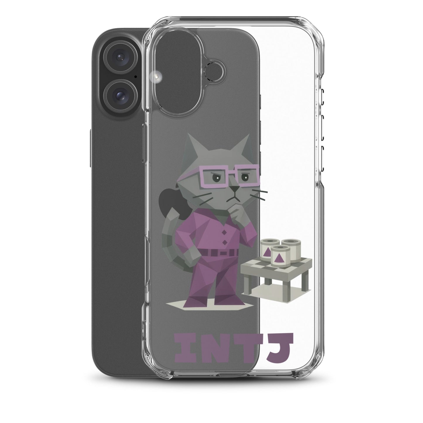 INTJ iPhone Case | The Personality Cats Case | MBTI Accessories - MindGem