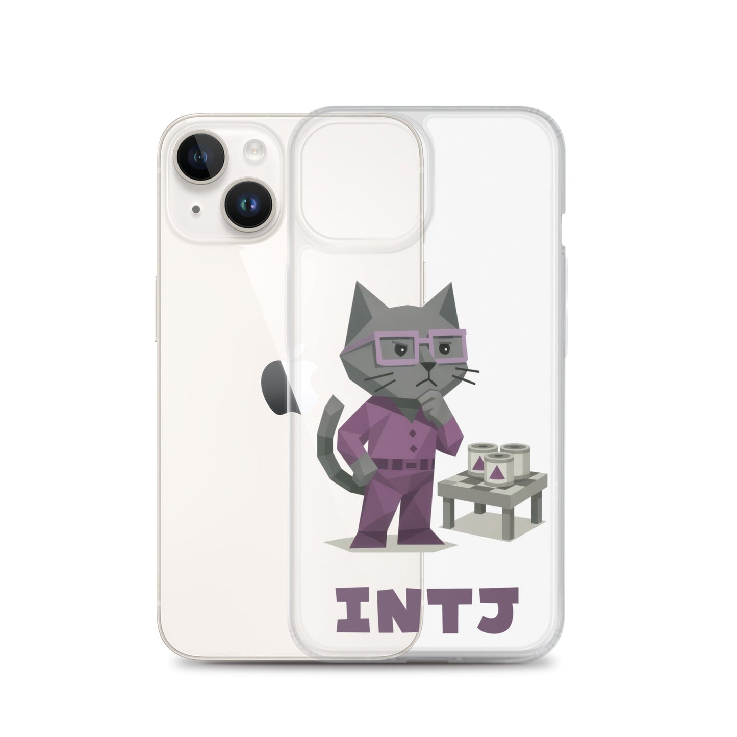INTJ iPhone Case | The Personality Cats Case | MBTI Accessories - MindGem