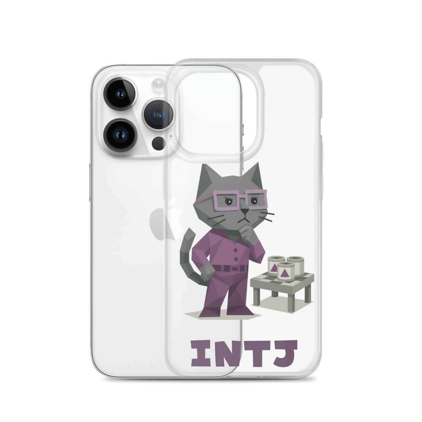 INTJ iPhone Case | The Personality Cats Case | MBTI Accessories - MindGem