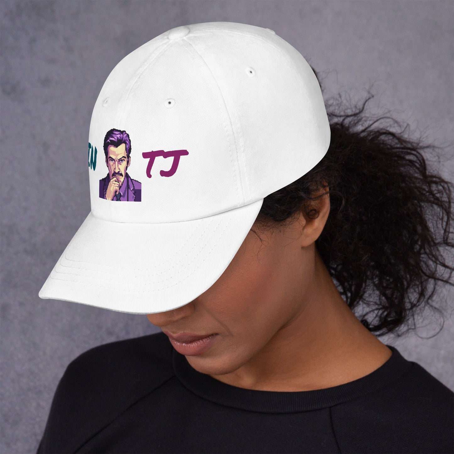INTJ Male Pixel Art Embroidered Dad Hat - MindGem