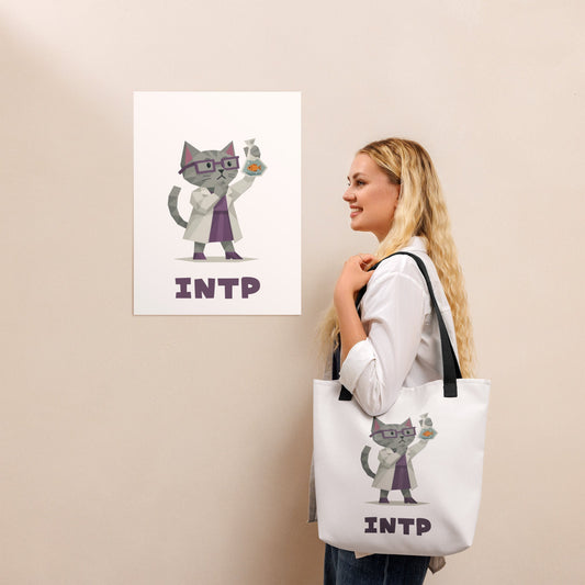 INTP Tote Bag | The Personality Cats Tote | MBTI Accessories - MindGem