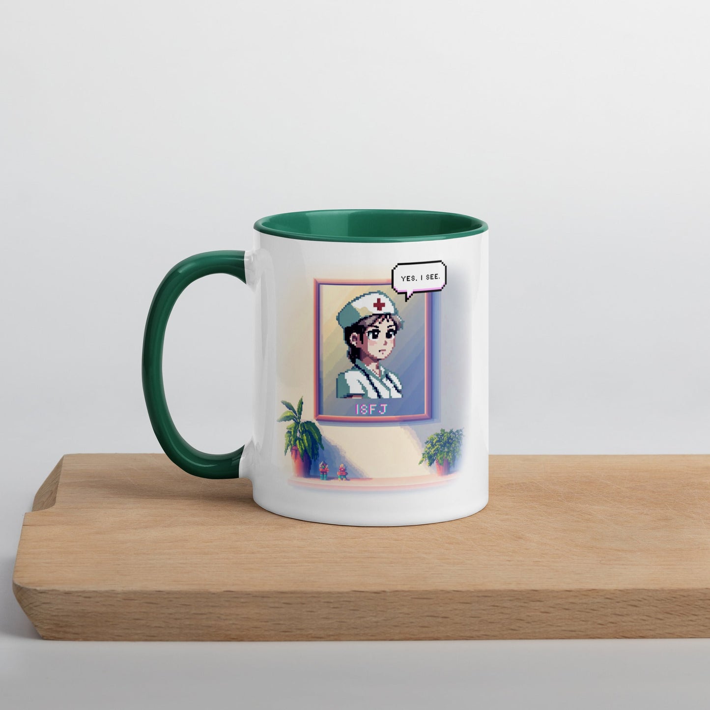 ISFJ Female Pixel Art Mug | "Inner Mirror" | Reflect Your True Self - MindGem