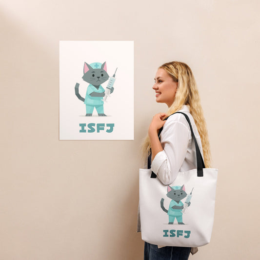 ISFJ Tote Bag | The Personality Cats Tote | MBTI Accessories - MindGem