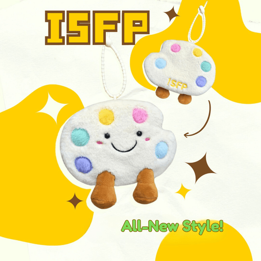 ISFP "Artist's Palette" Plush Charm (My Tool, My Type) - Mini Drawing Board MBTI Gift - MindGem