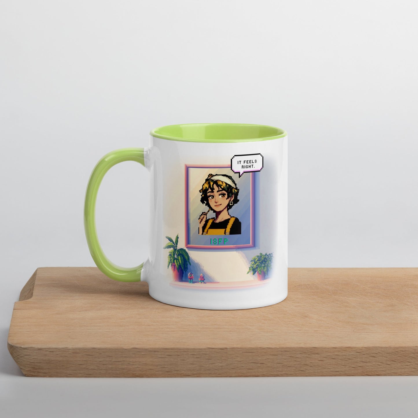 ISFP Female Pixel Art Mug | "Inner Mirror" | Reflect Your True Self - MindGem