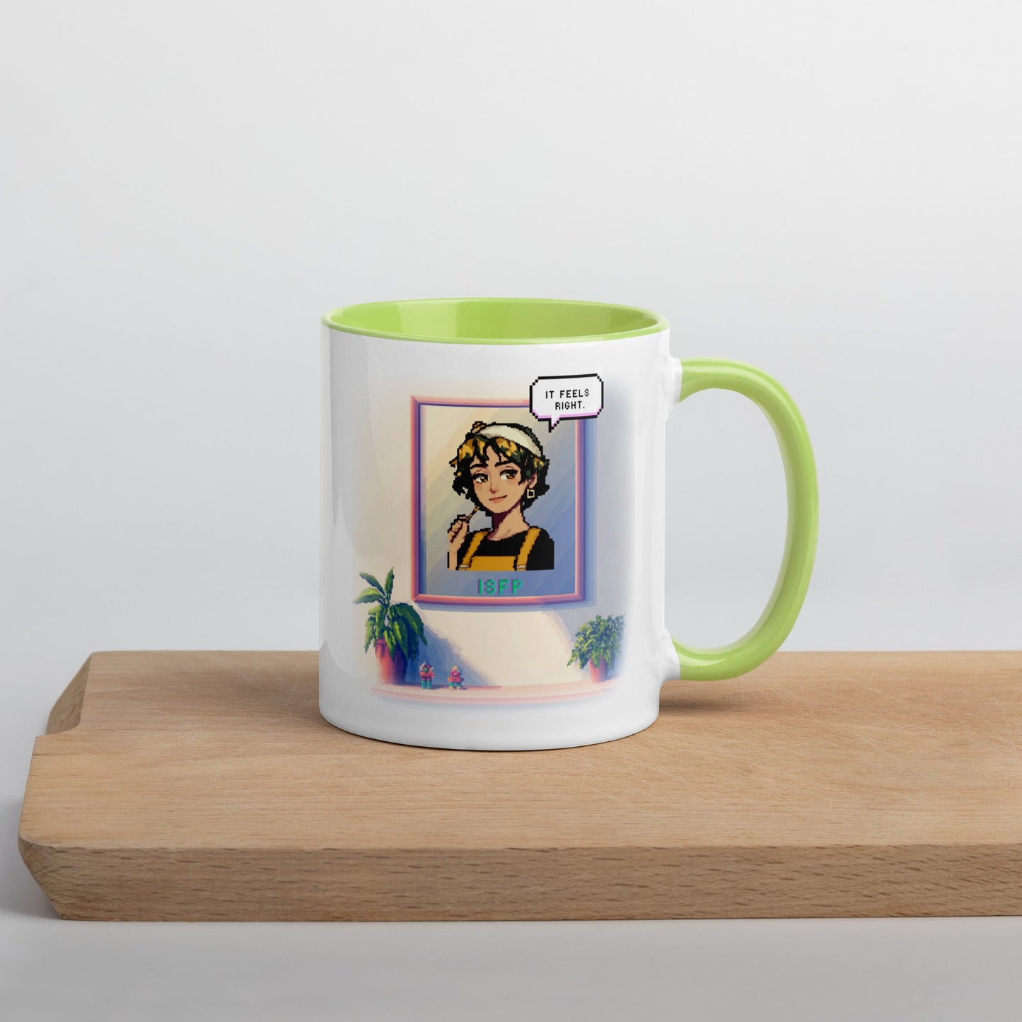 ISFP Female Pixel Art Mug | "Inner Mirror" | Reflect Your True Self - MindGem